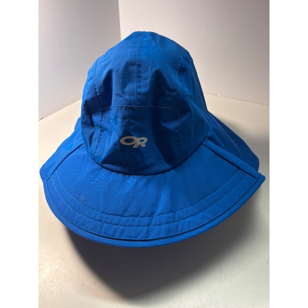 Outdoor Research Kids Seattle Sombrero Blue Waterproof Sun Rain Hat M/L NWT